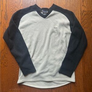Vintage 90s y2k Patagonia Capilene Fleece Tan and Black Small